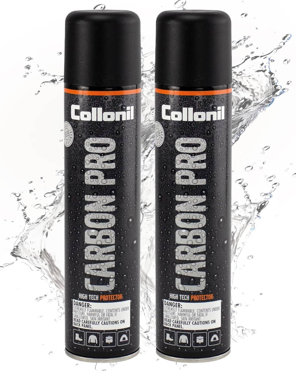 Clear shoe protector spray 2-pack with Collonil Carbon Pro XXL cans