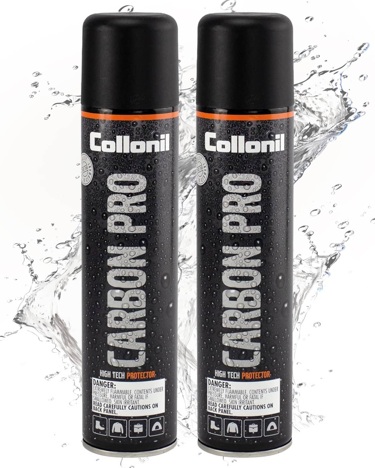 Clear shoe protector spray 2-pack with Collonil Carbon Pro XXL cans