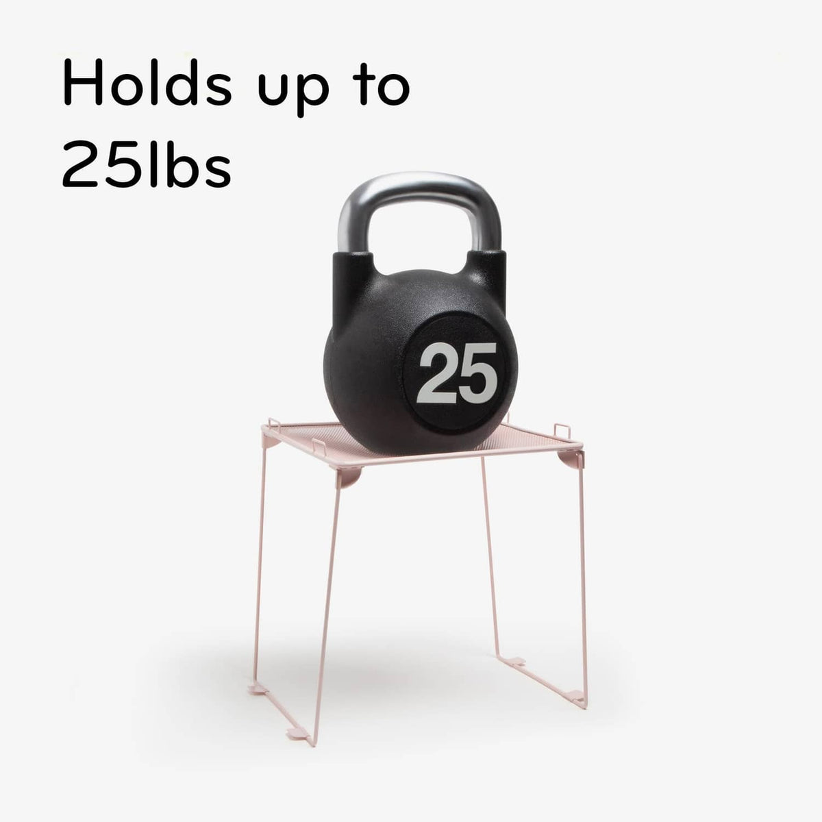 Magnetic holder rated to hold up to 25 lbs weight on a small display stand