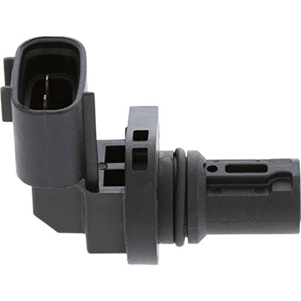 Camshaft position sensor with connector plug and cylindrical sensor body