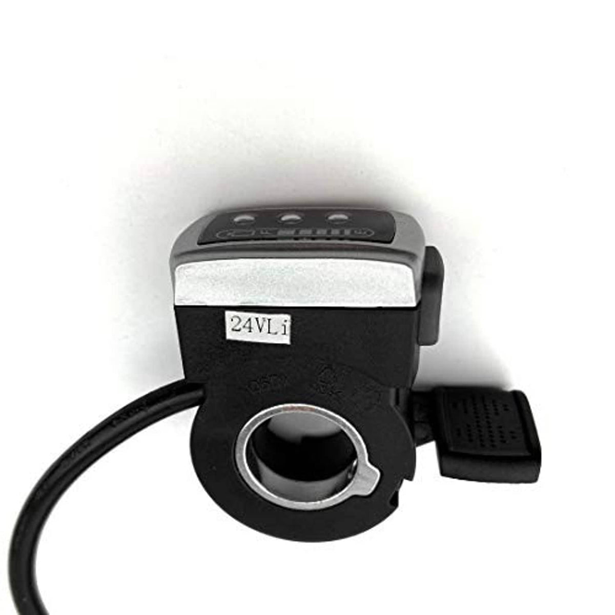 Thumb throttle control unit with 24V Li label, black ring sensor, and cable