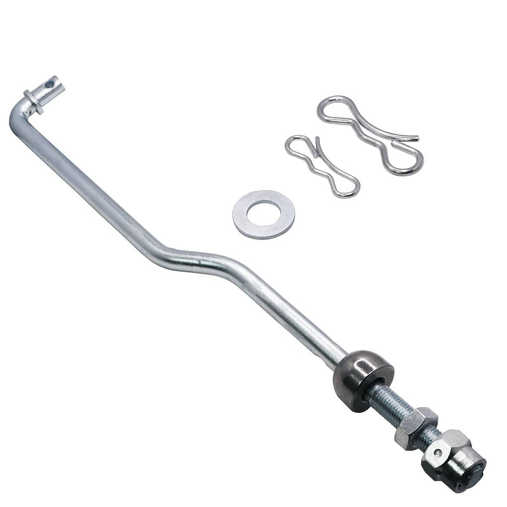 Front deck lift suspension link assembly with mounting hardware, galvanized steel