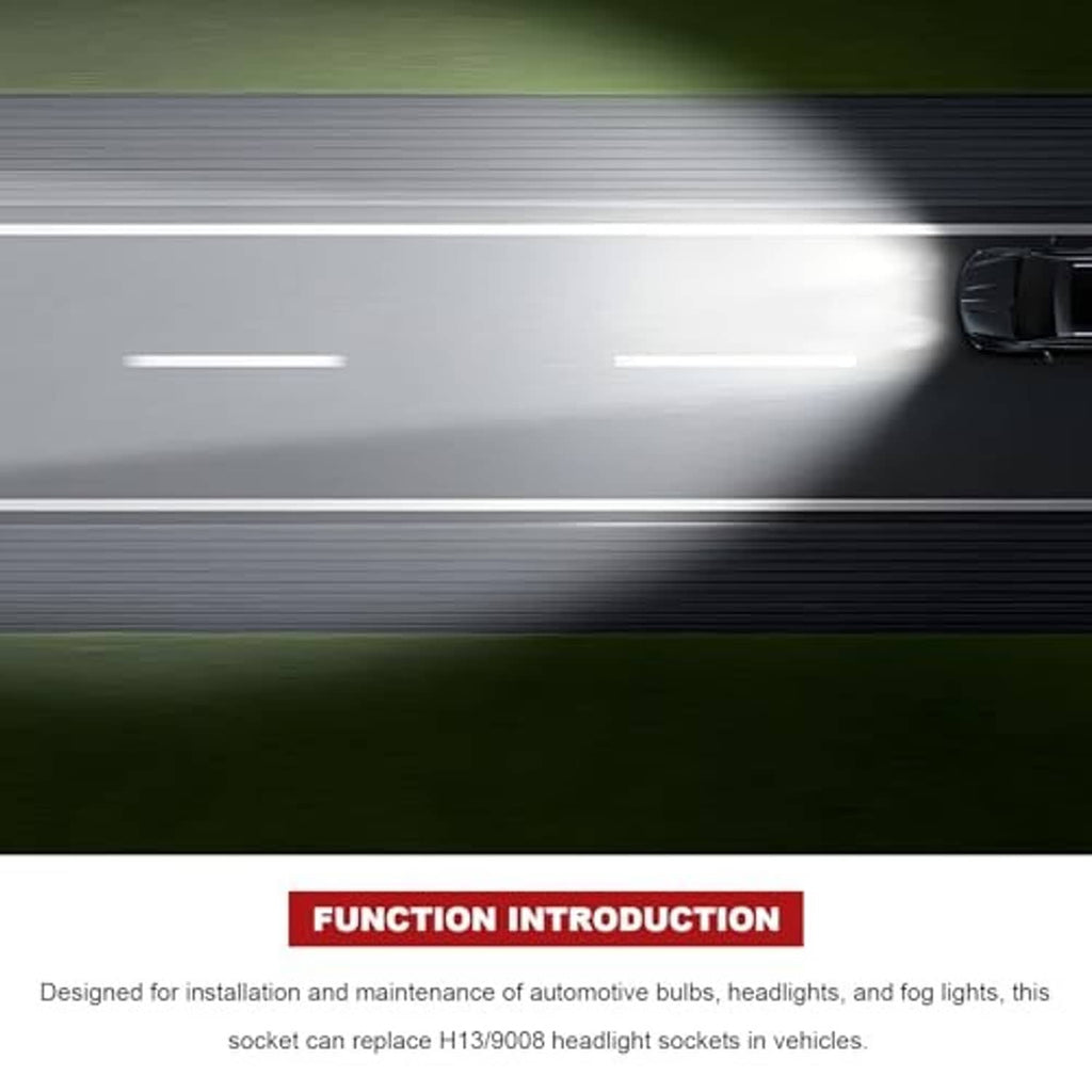 Car headlight beam illustration showing bright front lighting
