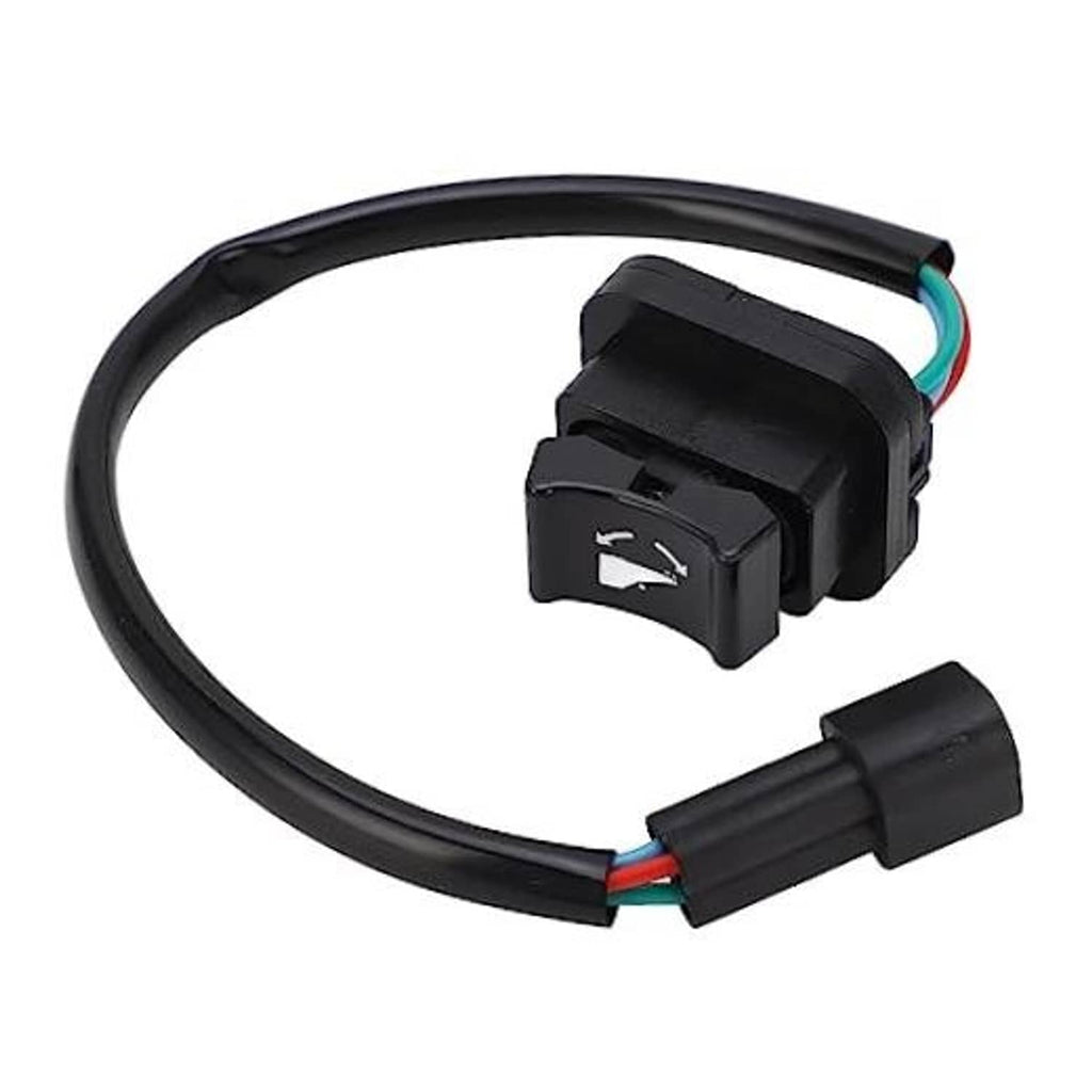 Black boat trim tilt switch assembly with wiring harness and colored lead wires