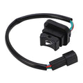 Black boat trim tilt switch assembly with wiring harness and colored lead wires