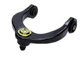 Front upper suspension control arm with ball joint and bushings, black with yellow grease cup