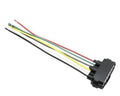 Throttle body 6-pin TPS pigtail connector with multi-color wire leads