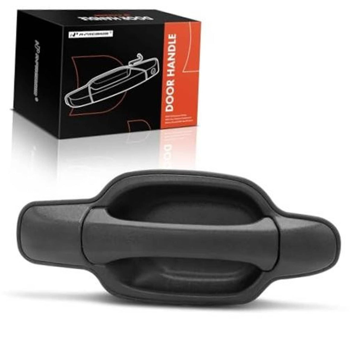 Textured black exterior door handle, front passenger side fit