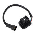 Boat power trim tilt switch assembly with black wiring harness and connector plug