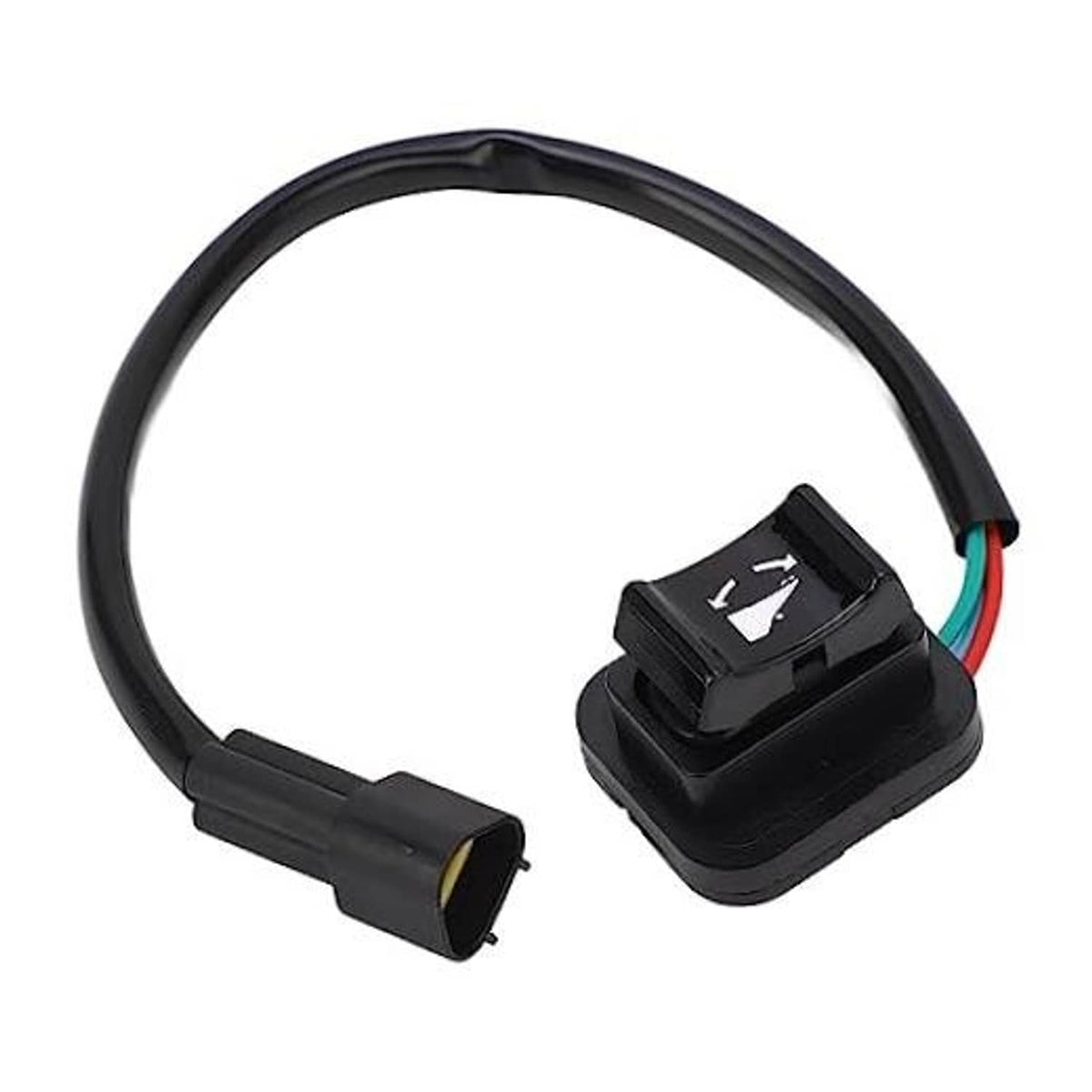 Boat power trim tilt switch assembly with black wiring harness and connector plug