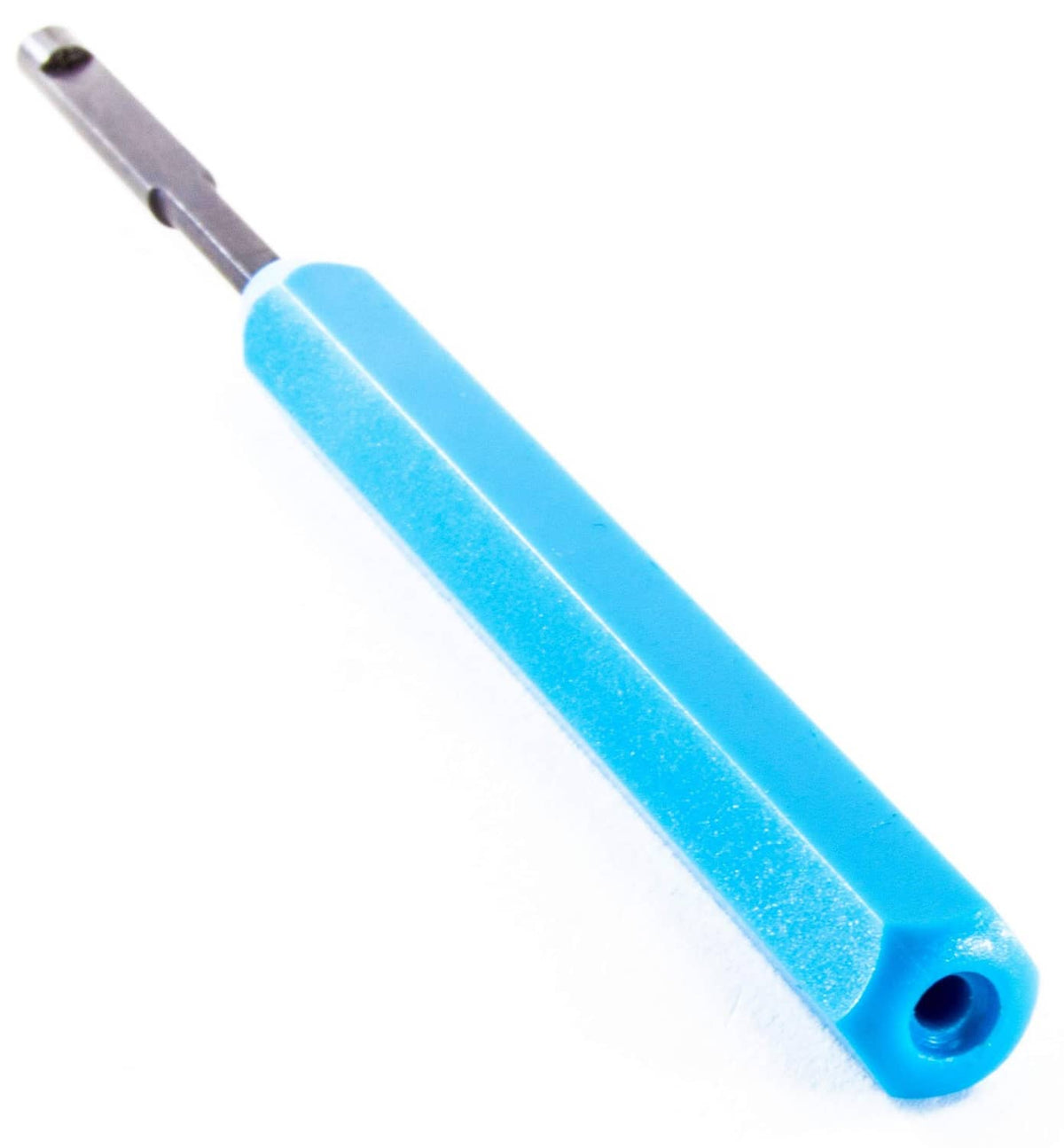 Wire wrap tool for 22-24 AWG: blue grip end with metal tip