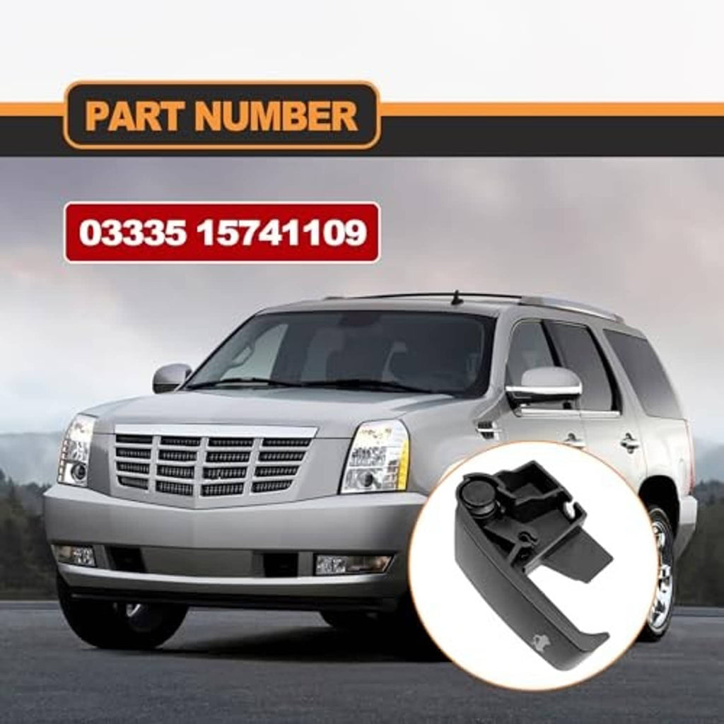 Black hood latch release pull handle shown with part number 03335 15741109