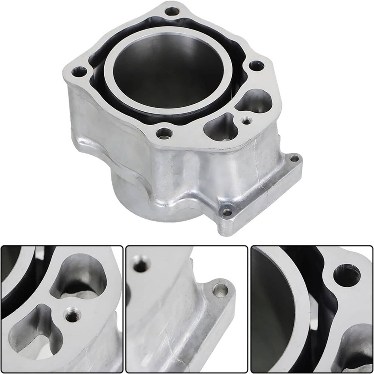 Cylinder piston gasket top end rebuild kit cylinder block with dark bore and side ports