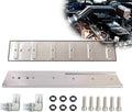 Aluminum billet tappet cover kit: silver plates with bolts and fittings