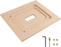 MDF router table insert plate template with central cutout and mounting holes
