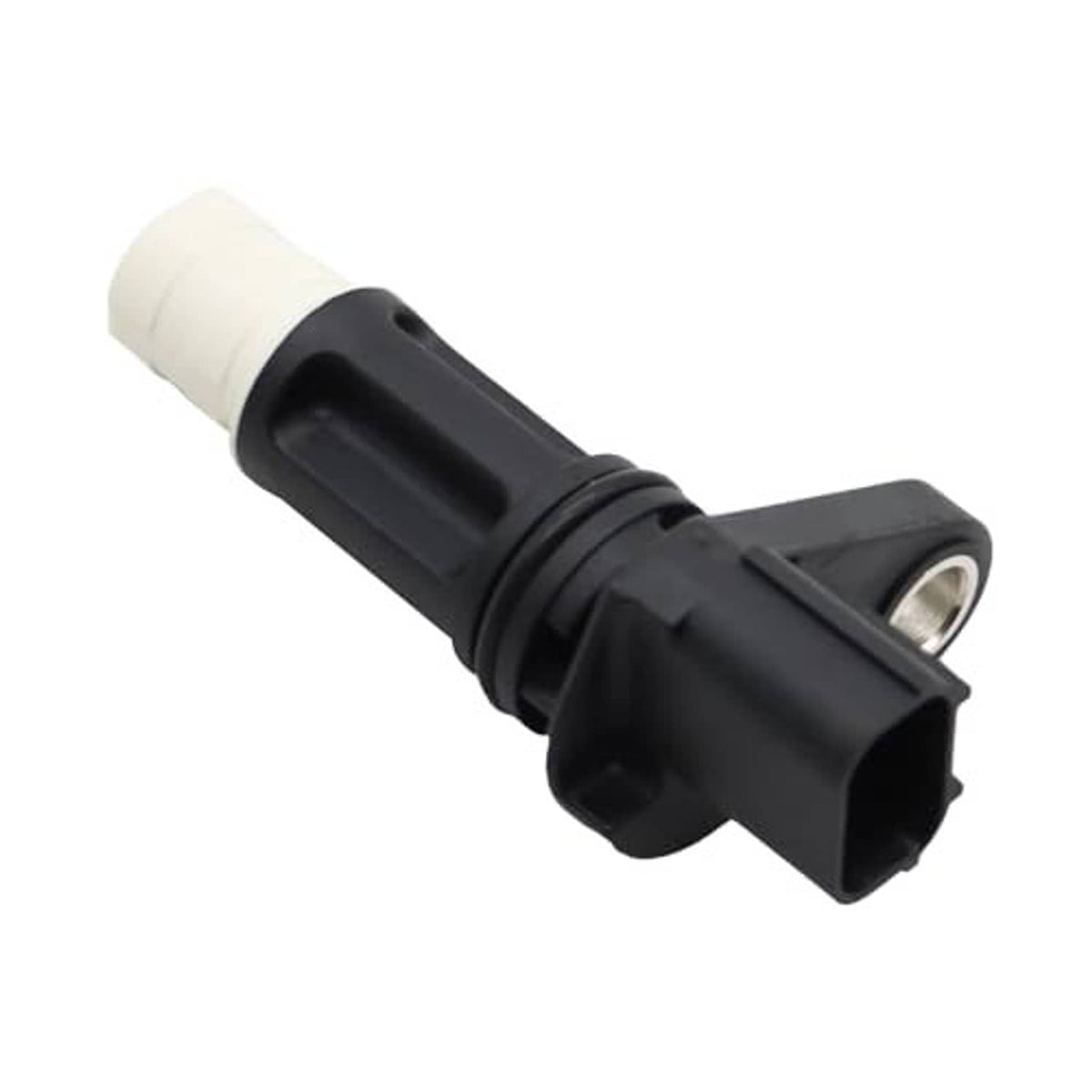 Crankshaft position sensor, black body with white connector end and metal contact ring