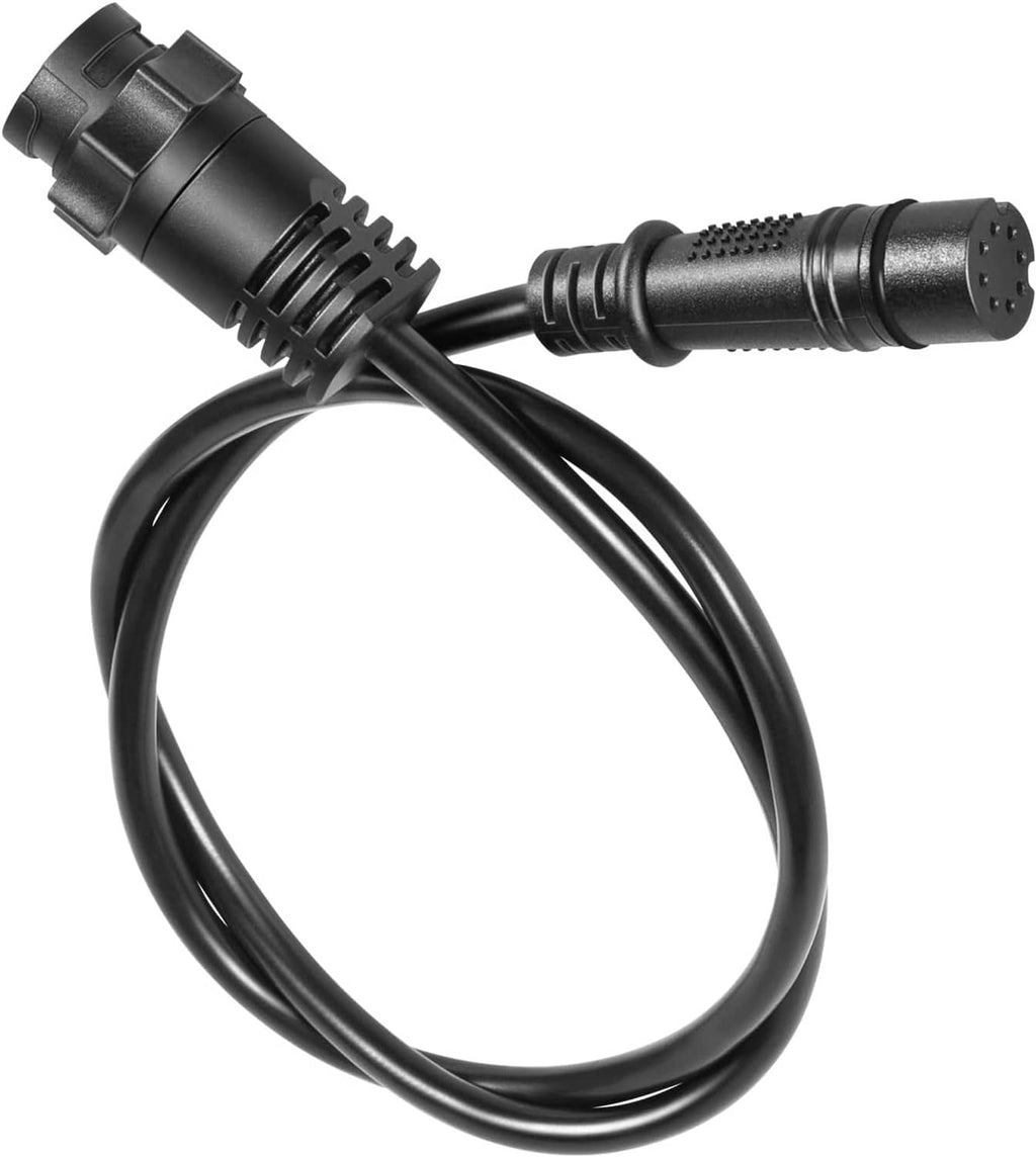 Adapter cable with two black plug connectors and bundled cable