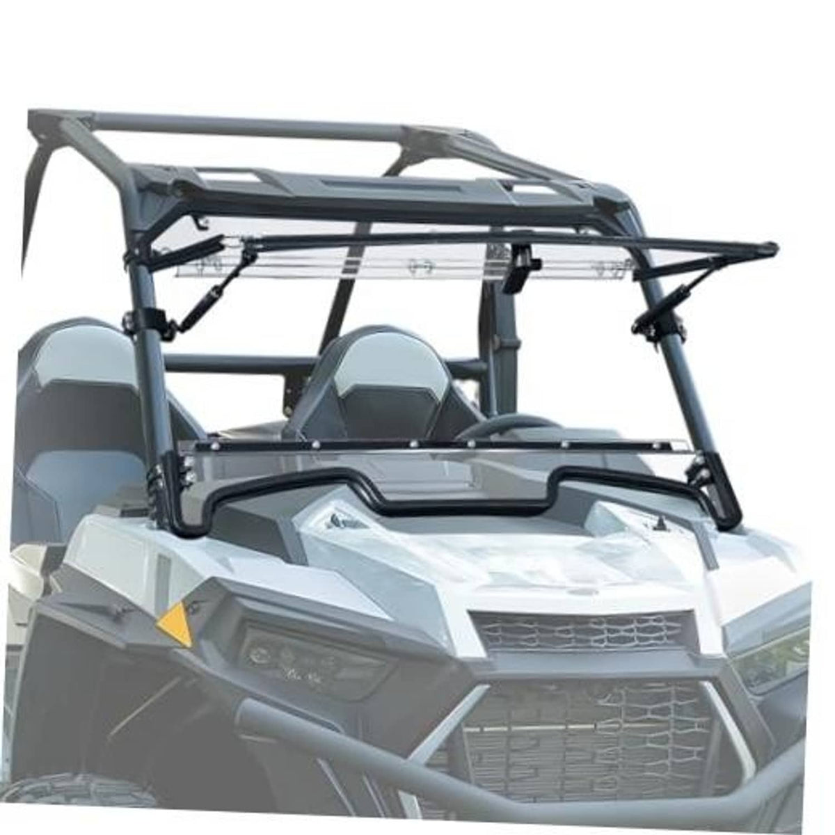 UTV full front windshield, clear anti-scratch panel with frame and mounting hardware