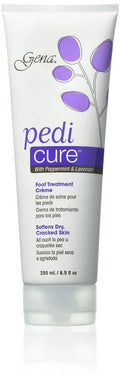 Gena Pedi Cure foot treatment cream tube with purple floral design