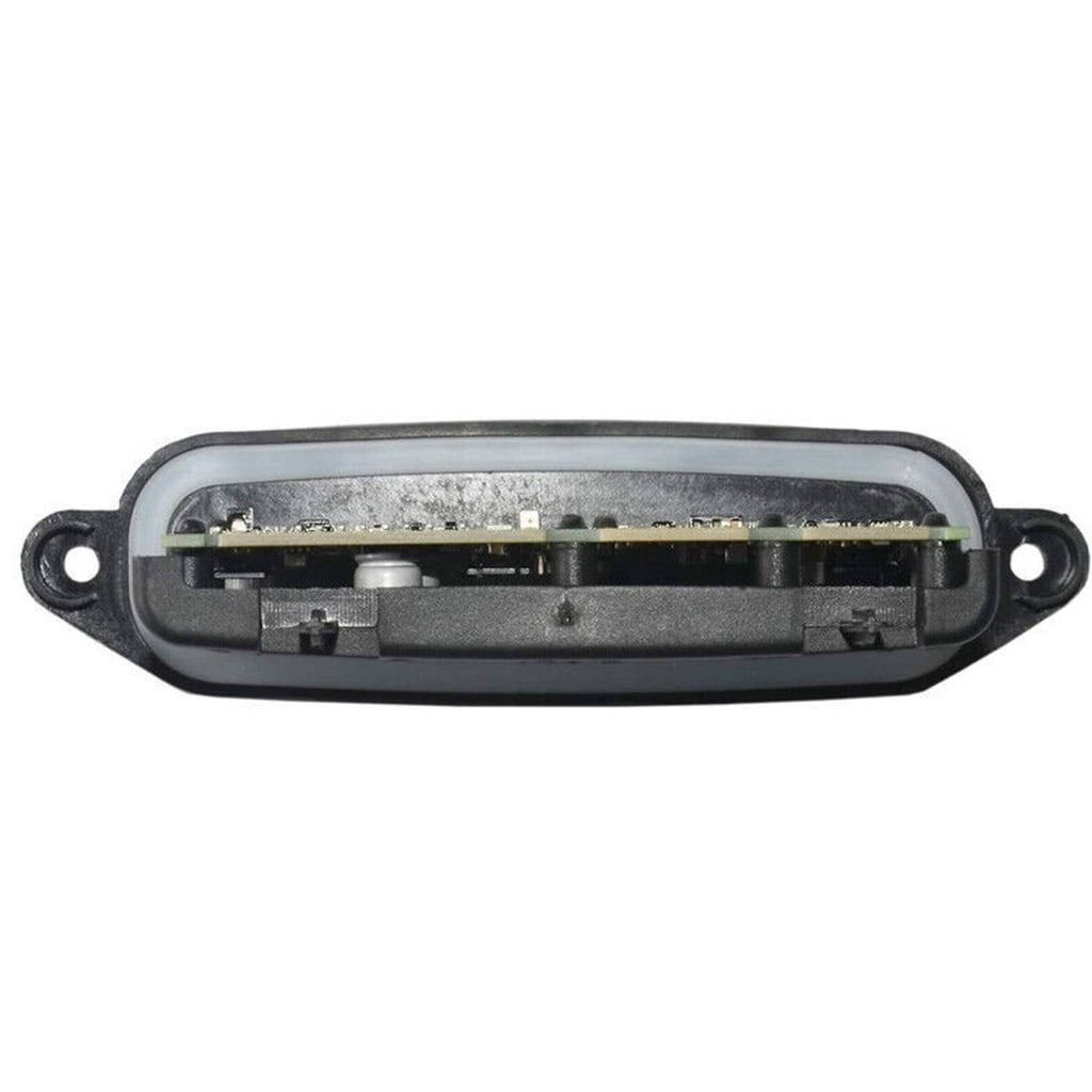 Adaptive headlight control module open side housing with visible components inside