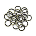 Set of 20 engine oil drain plug crush washers, metal rings with black inner gasket