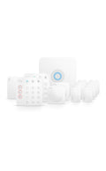 White Ring alarm kit: keypad, base hub, and door/window sensors