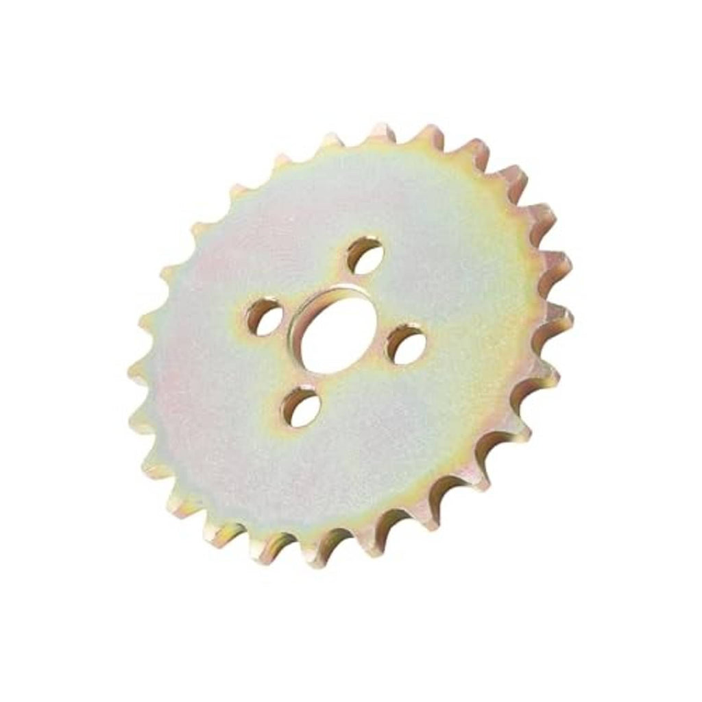 25-tooth 420 front sprocket with circular hub and four mounting holes