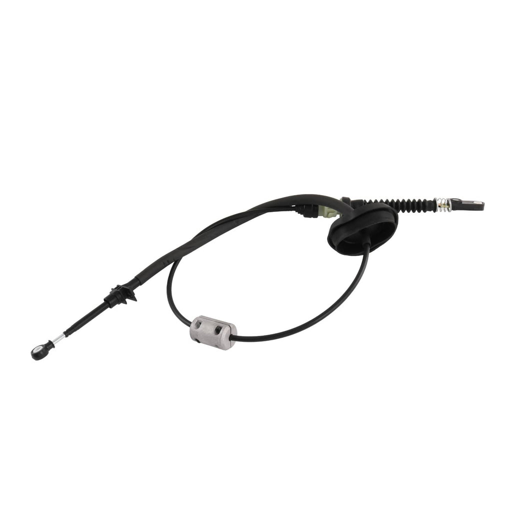 Automatic transmission shift cable with black sheath and metal mounting connector