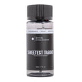 Sweetest Taboo aroma diffuser oil bottle, 1.7 fl oz, dark ribbed cap, black label