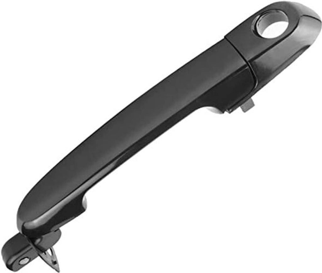 Exterior door handle, dark gray/black front left style with circular mounting opening