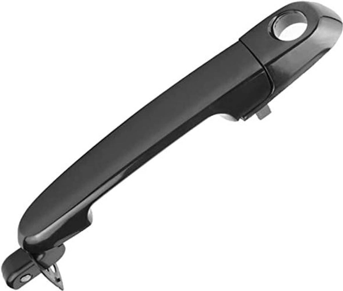 Exterior door handle, dark gray/black front left style with circular mounting opening
