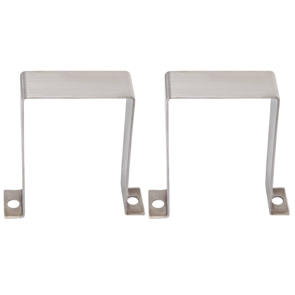 Pair of mounting brackets for brazed plate heat exchanger