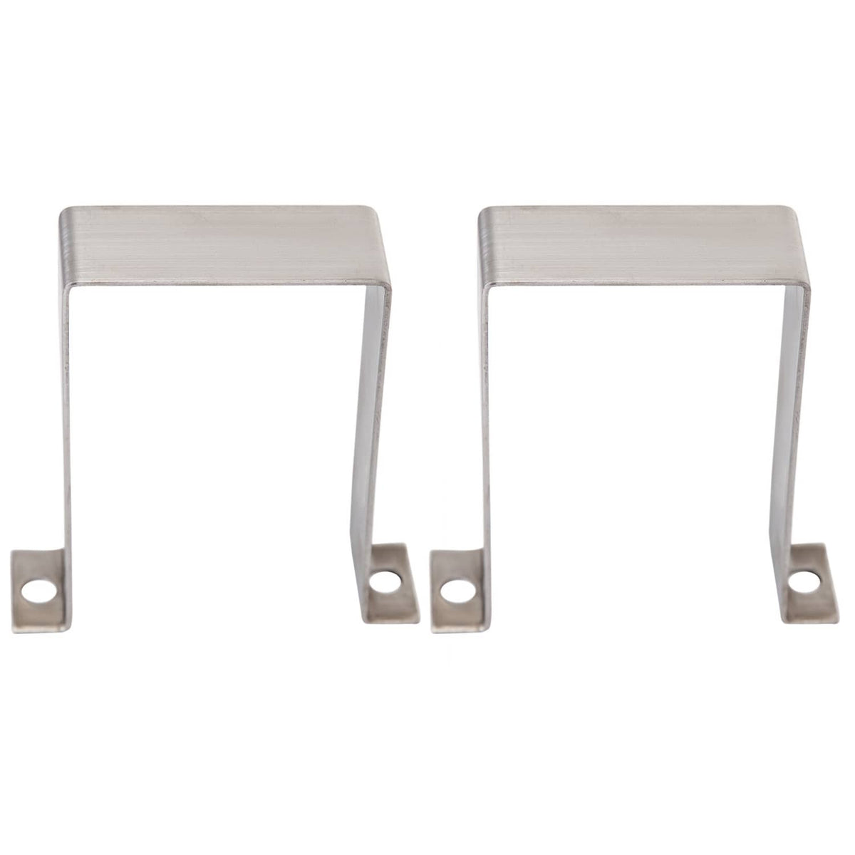 Pair of mounting brackets for brazed plate heat exchanger