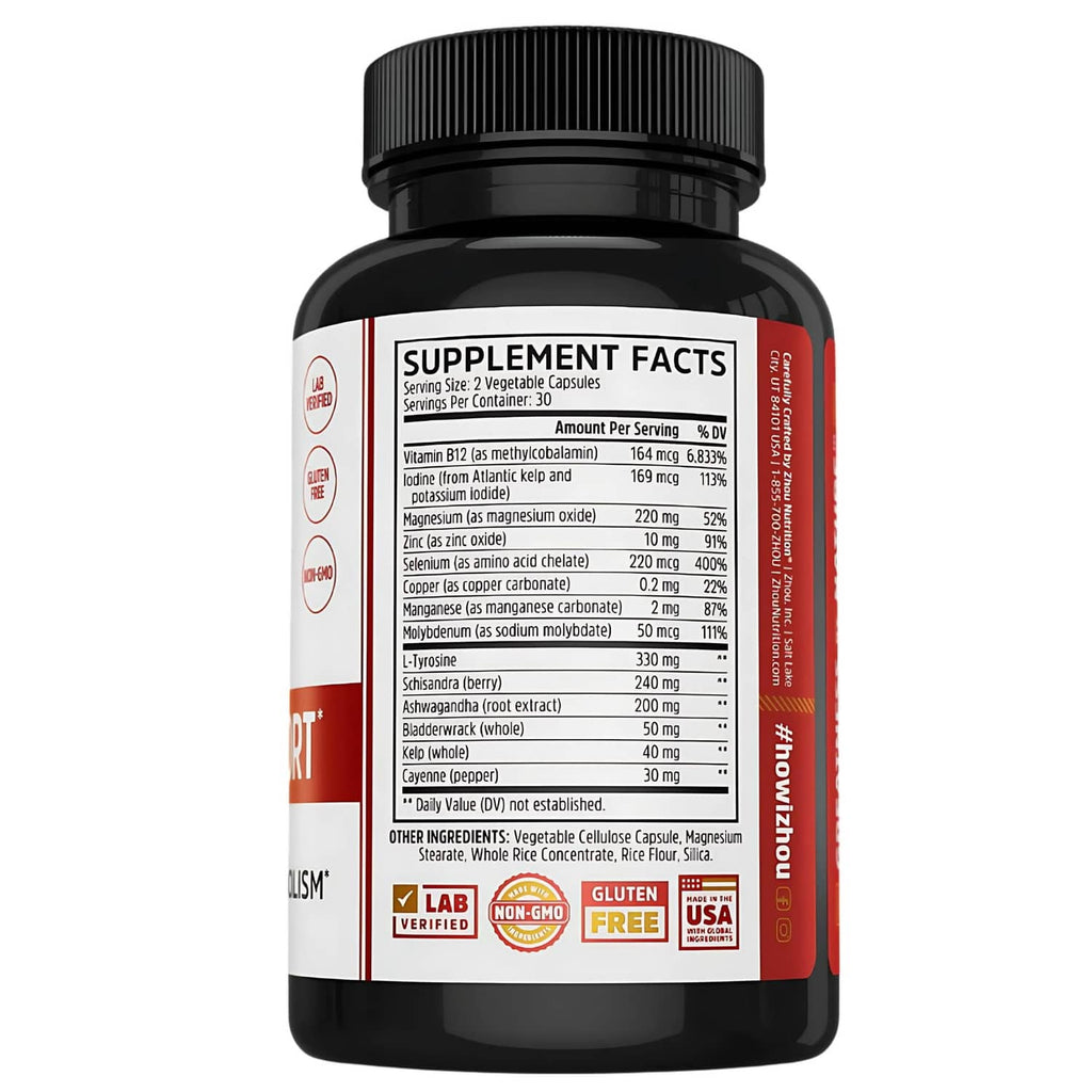 Zhou D3 + K2 supplement facts bottle label with ingredients listing