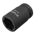 Deep impact socket, 1-inch drive, 6-point 34mm CR-V, dark steel
