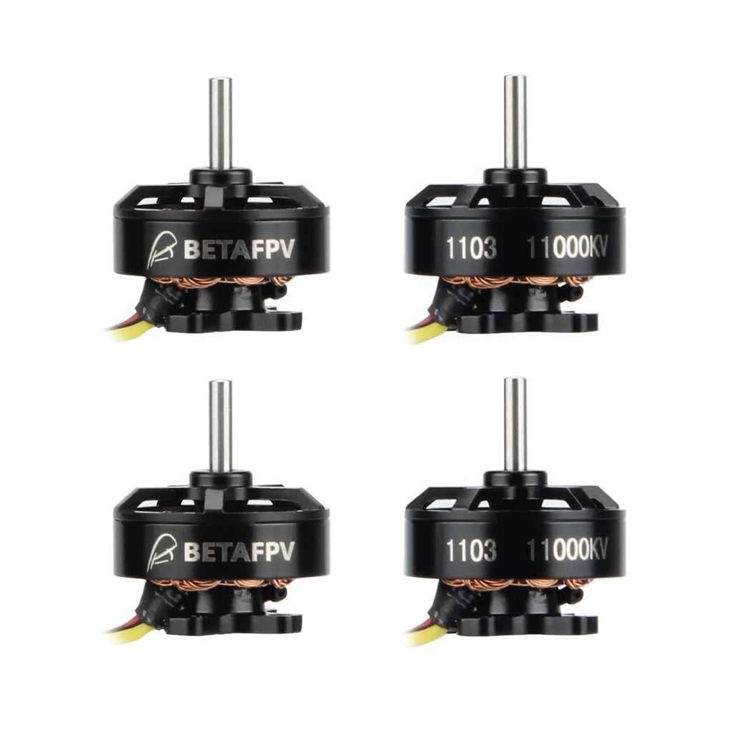 BETAFPV 1103 brushless FPV motors, four-pack, black with 11000KV label