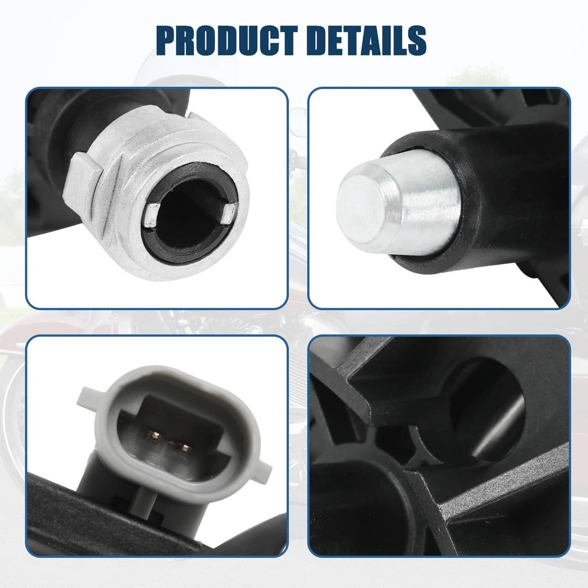 Ignition switch housing assembly detail view, socket and electrical connector close-up
