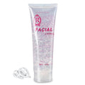 Facial cooling gel squeeze tube with pink-and-white label and clear gel texture