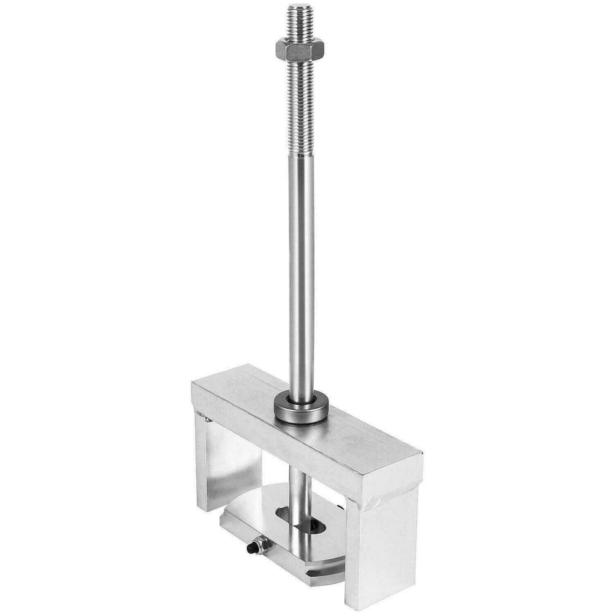 Cylinder sleeve puller tool with threaded screw and open metal clamp