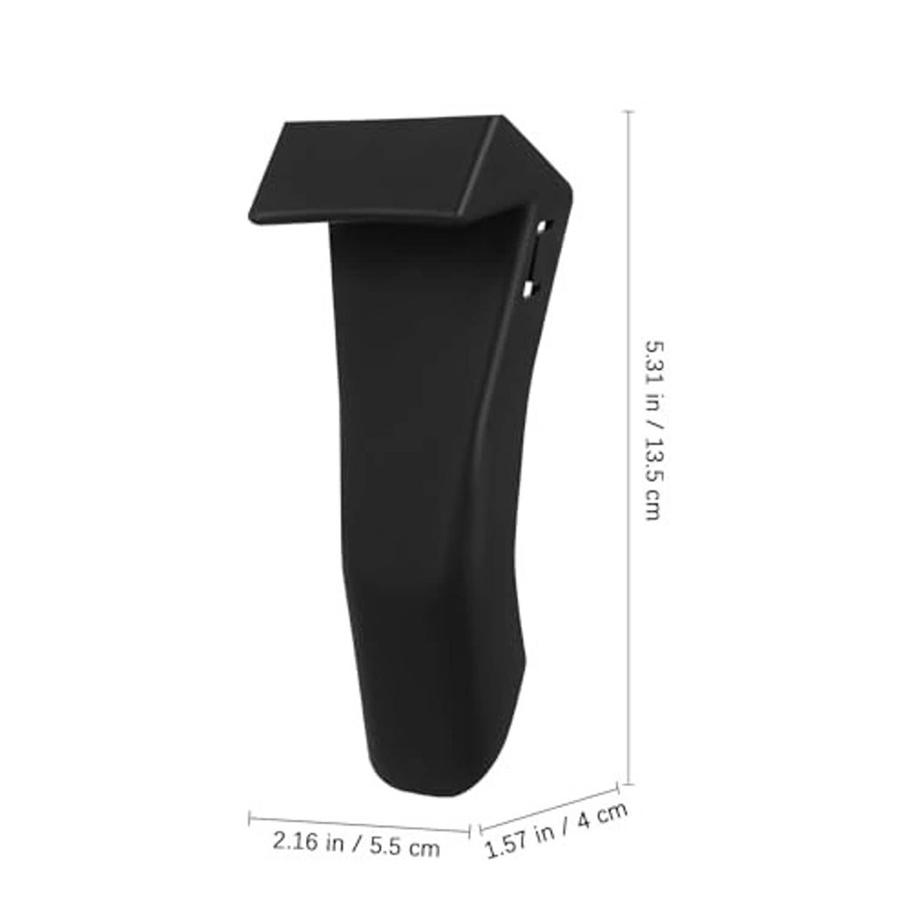 Black tire changer jaw protector with printed size markings for clamp cover.