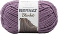 Super bulky chenille blanket yarn skein in shadow purple, 300 g