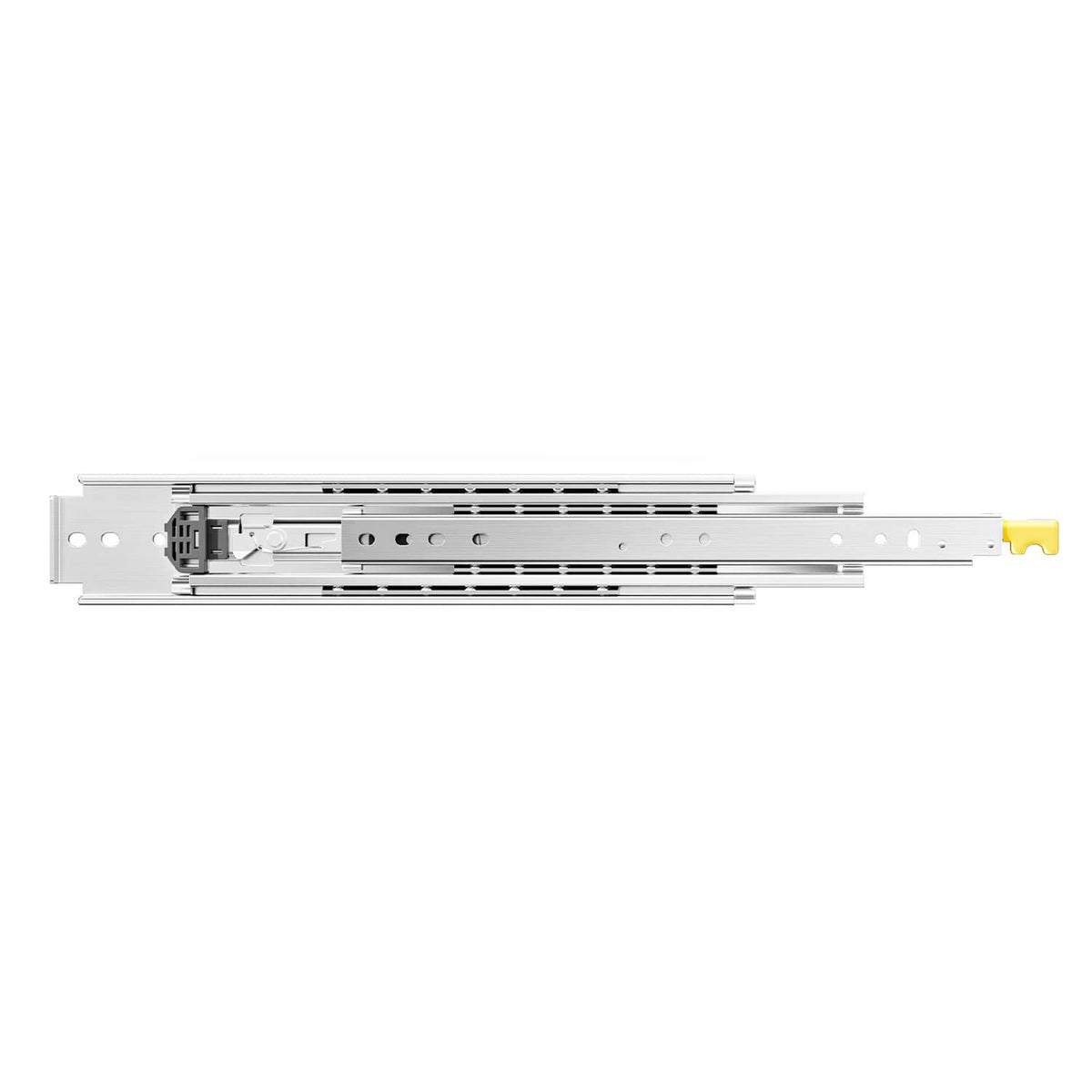 52in heavy-duty drawer slide pair, soft-close, full extension ball-bearing tracks