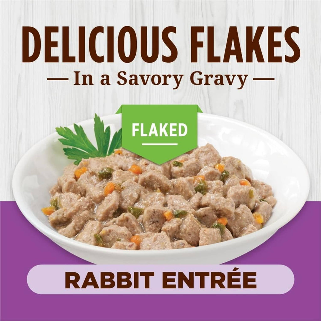 Instinct flaked rabbit wet cat food in savory gravy