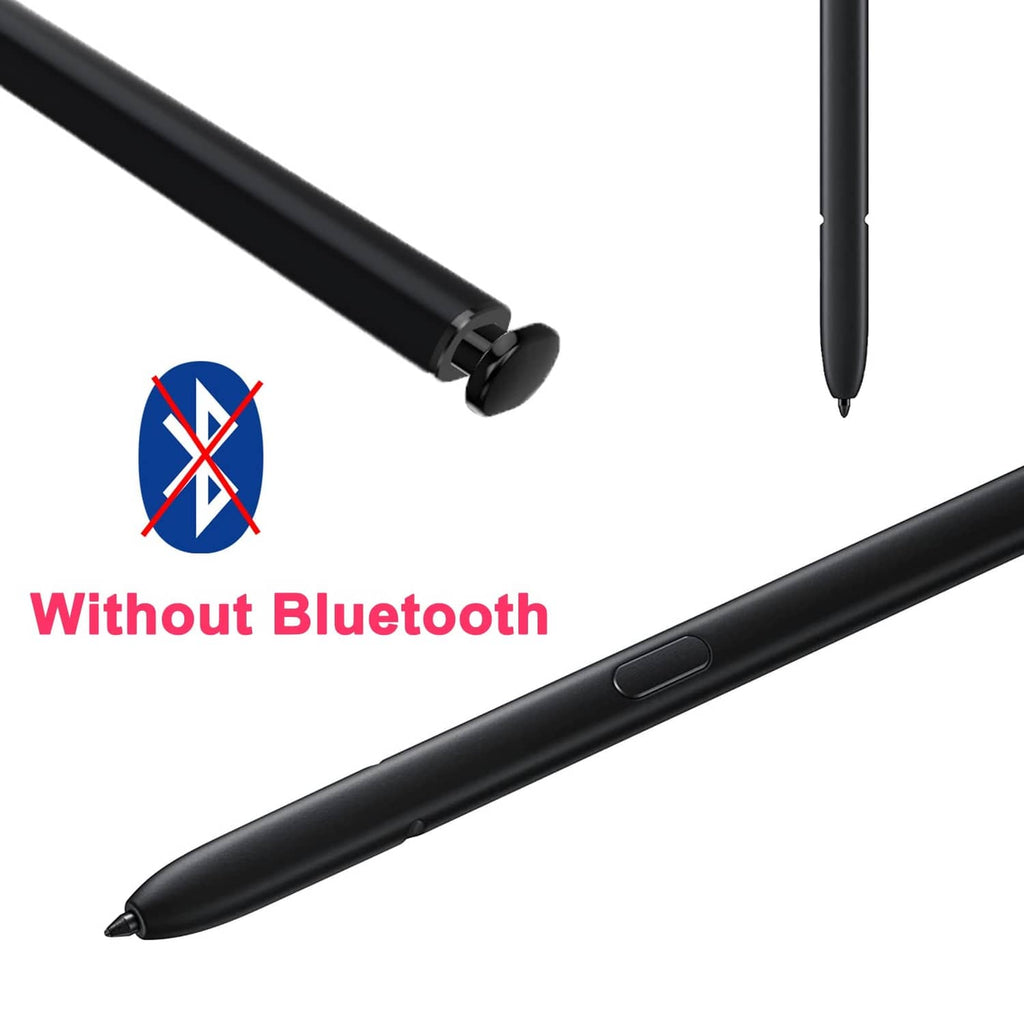 Black stylus pens with side button and slim pointed tip