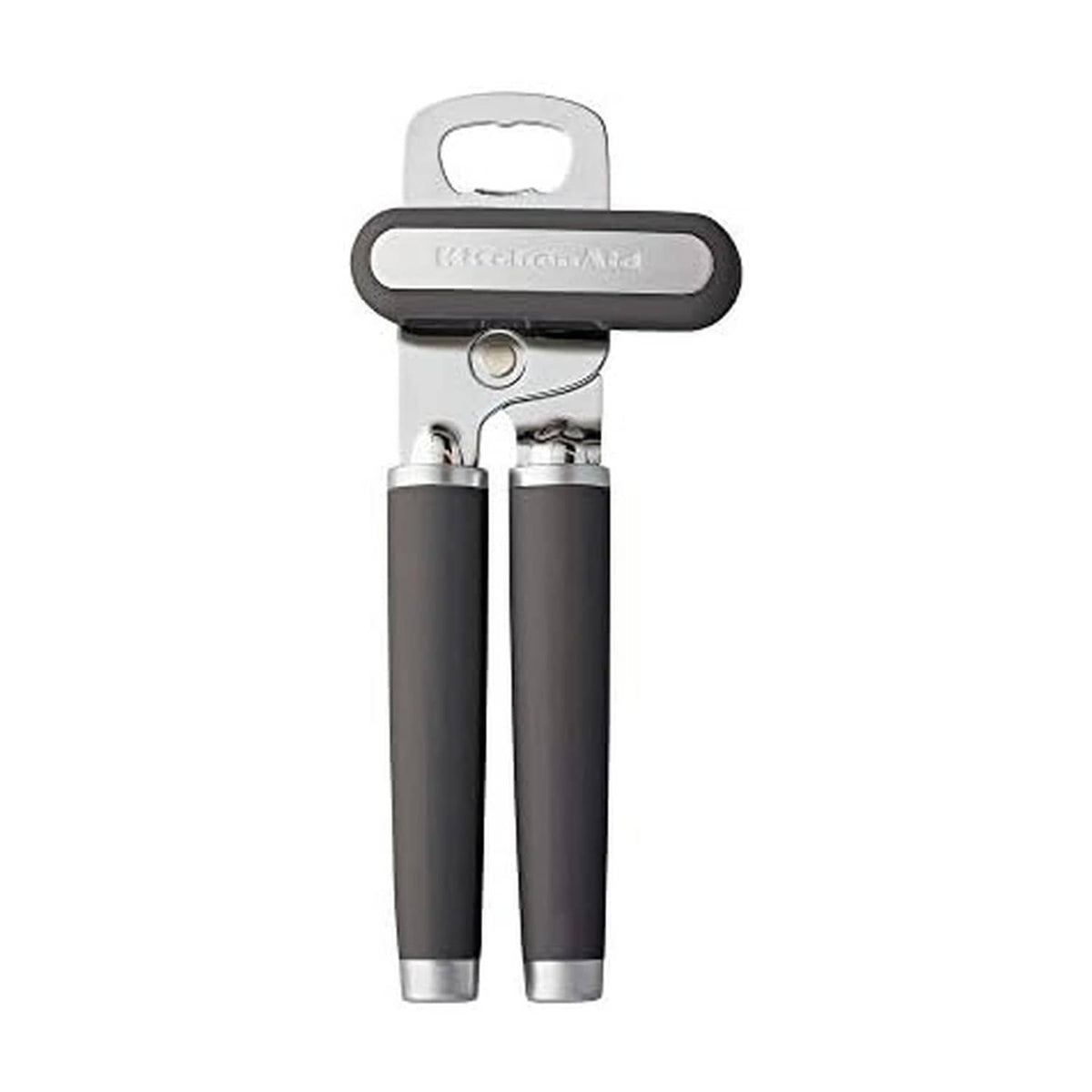 KitchenAid can and bottle opener with charcoal handles and stainless head