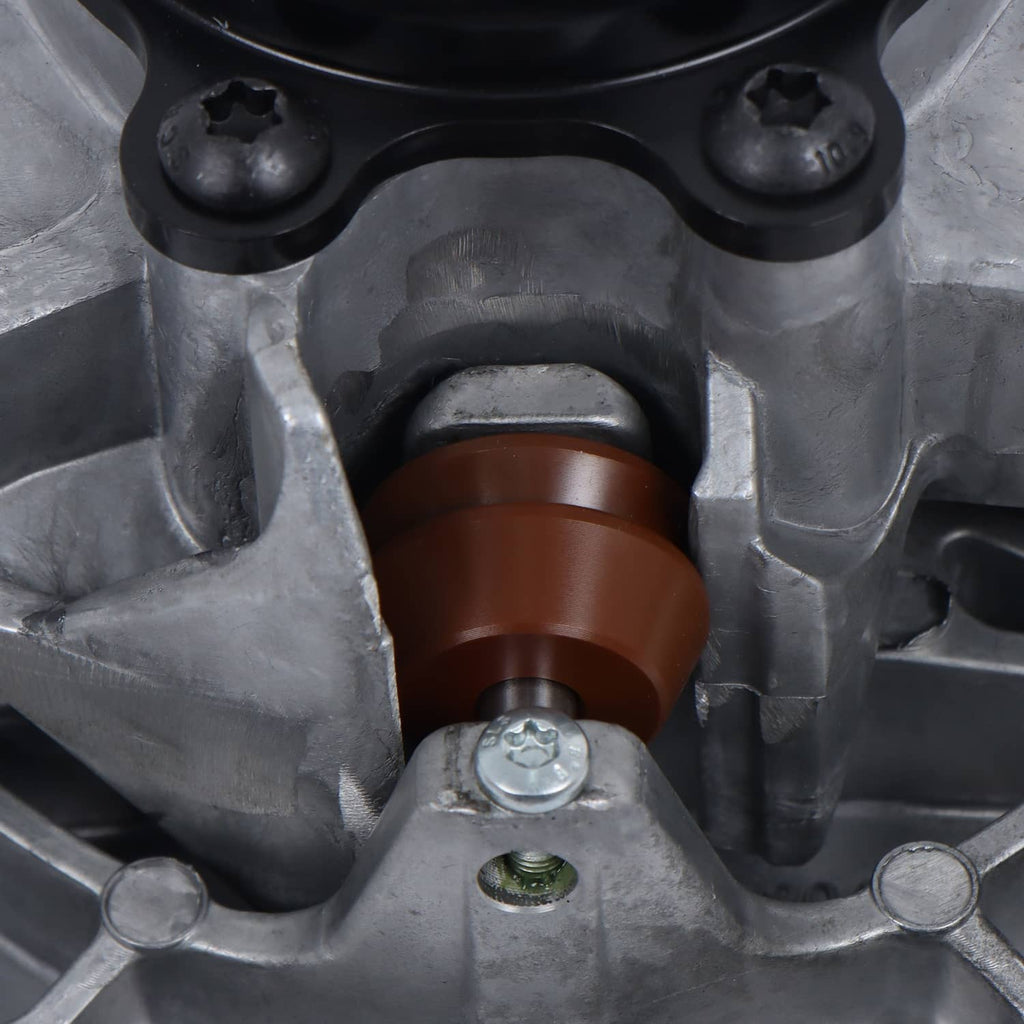 Drive pulley clutch primary assembly with bronze roller and metal housing, mounting bolt