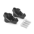 Black handlebar risers pair with clamp holes and IBEX branding; includes silver bolts