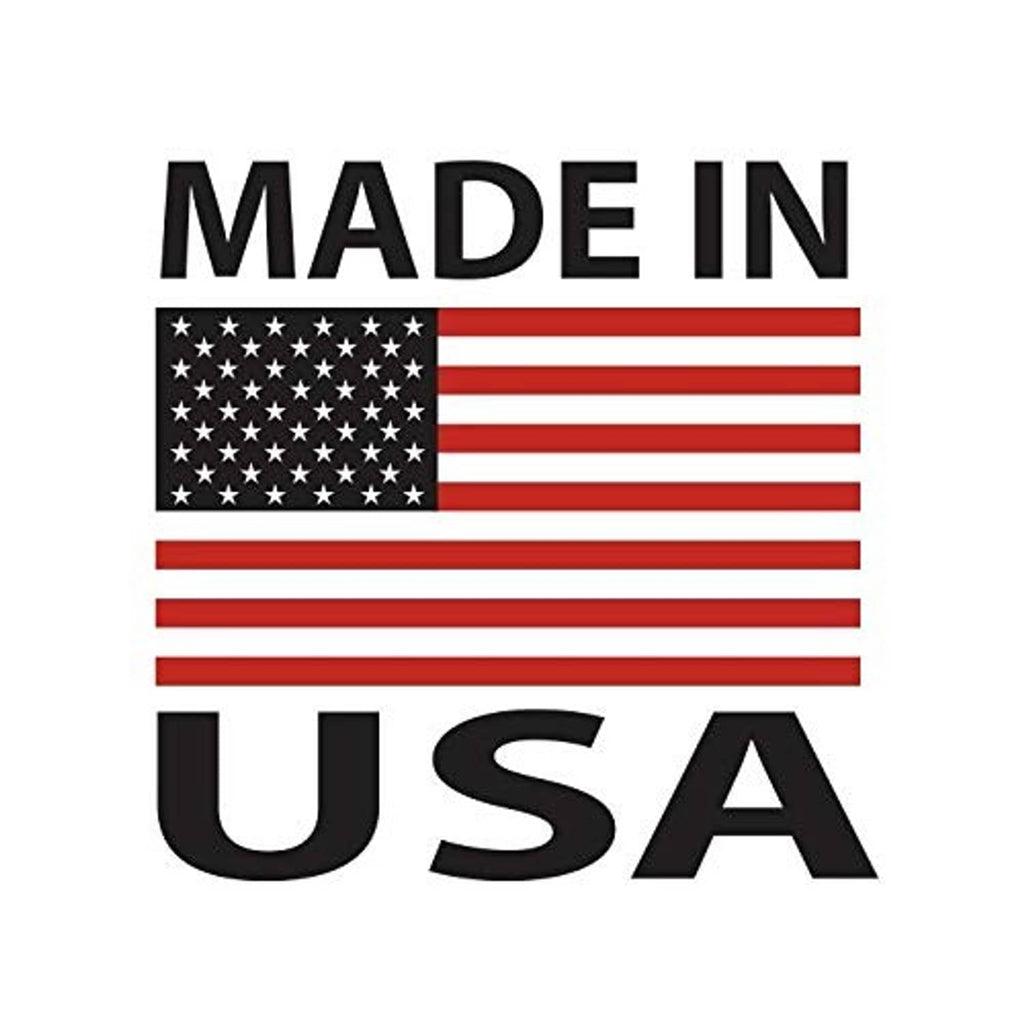 Made in USA label graphic with stars and stripes
