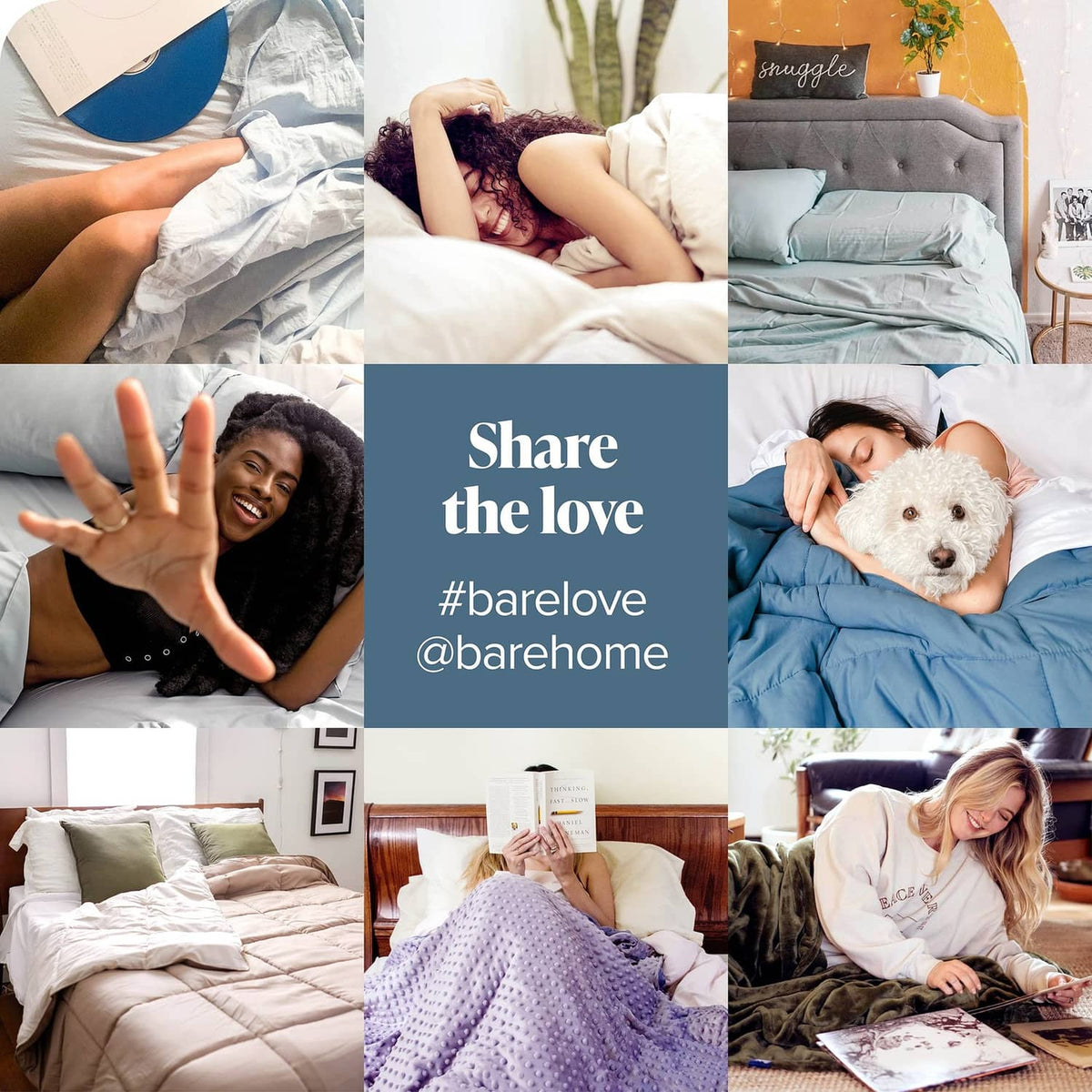 Microfiber pillowcases shown in multiple bed scenes, featuring smooth seams