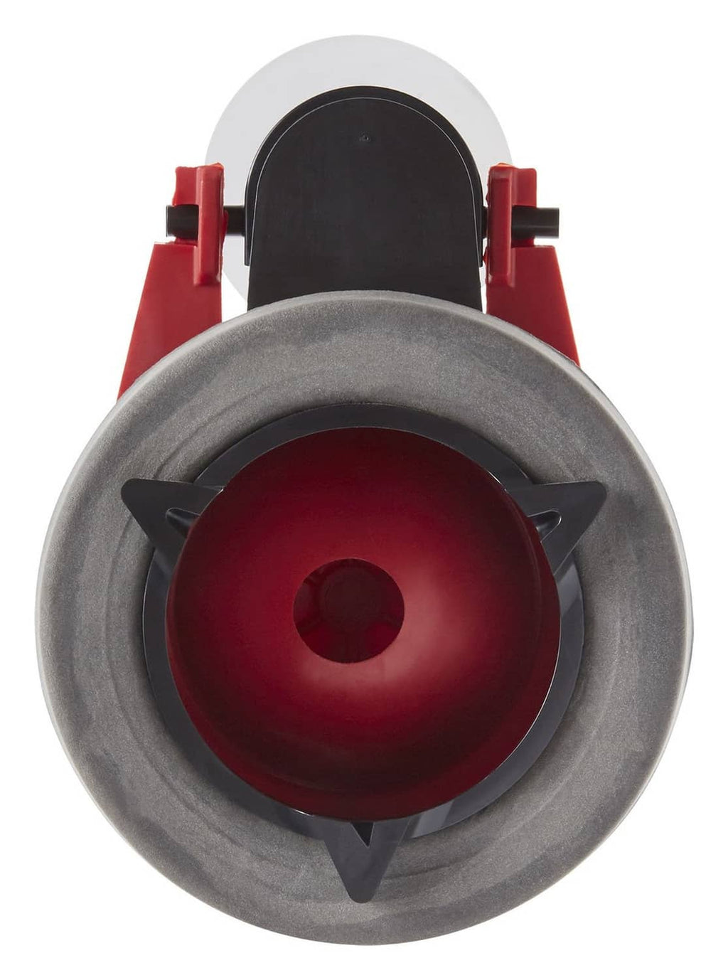 Flush valve kit with grey housing and dark red valve cap